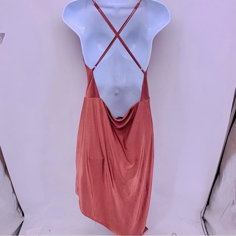 Lulu's Rust Midi Dress - Picture 6 of 10